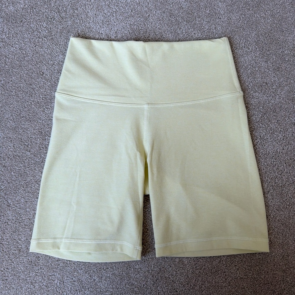 TNA Women's Light Yellow Bike Shorts